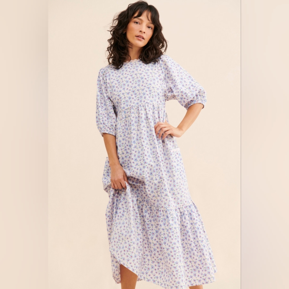Damson Madder Clarisse Ditsy Maxi Dress EU 10/ US 6